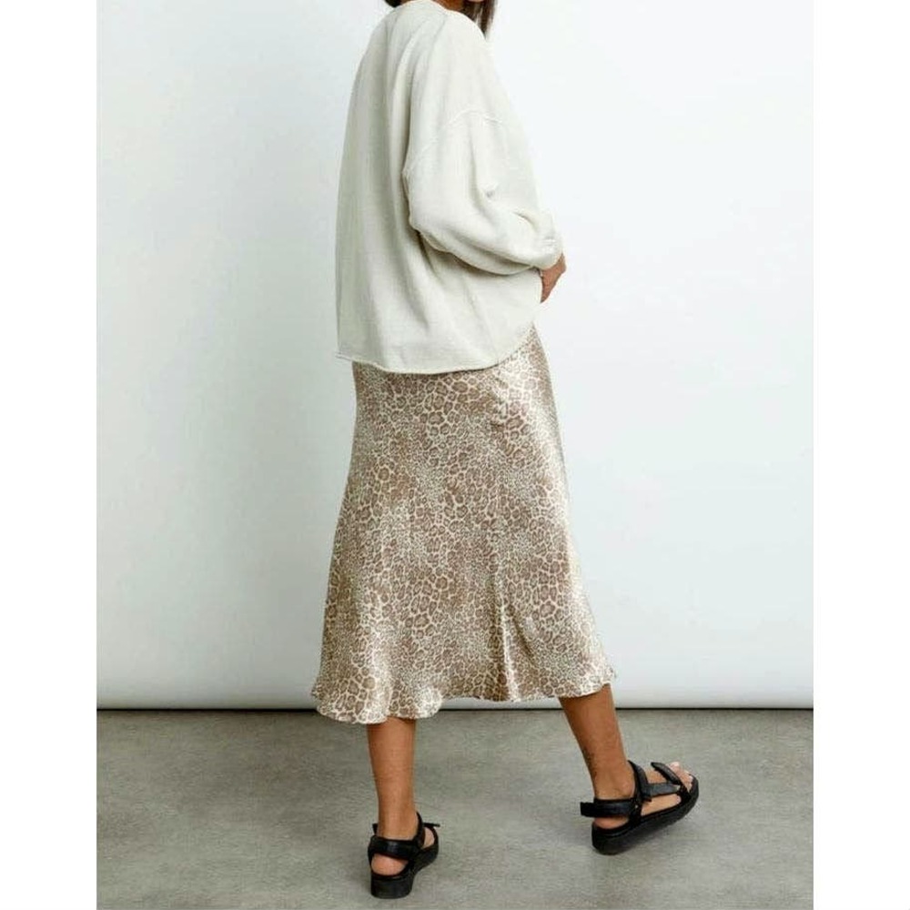 Rails Leopard Print Midi Skirt In Cream And Tan - image 6